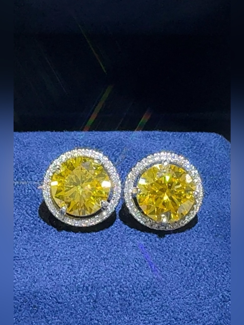 4 Carat Moissanite 925 Sterling Silver Earrings